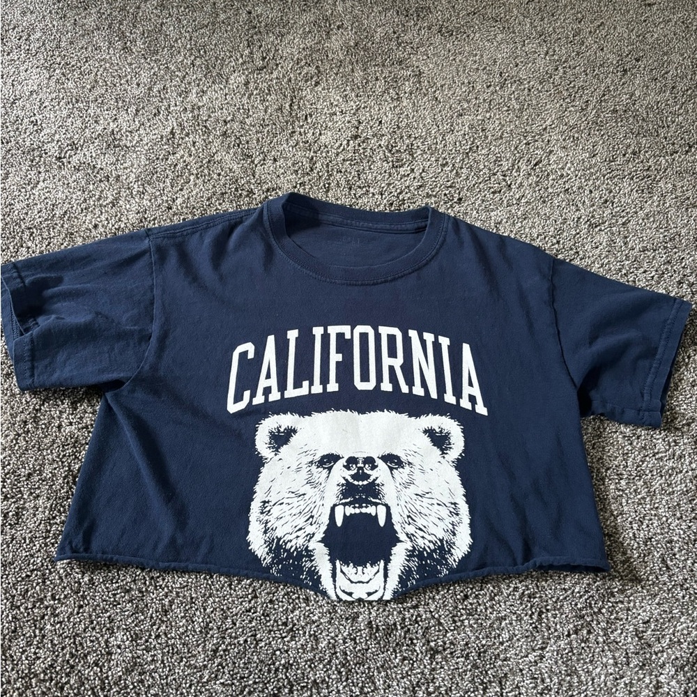 Brandy Melville Blue California Bear Tee